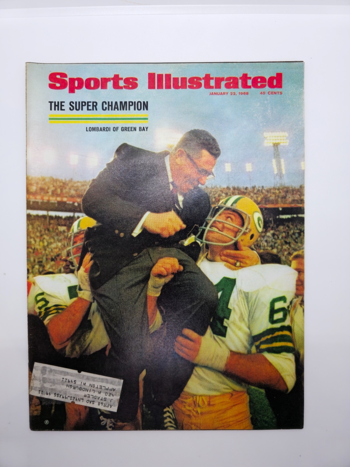 1968 Sports Illustrated Vince Lombardi Green Bay Packers Super Bowl II Magazine