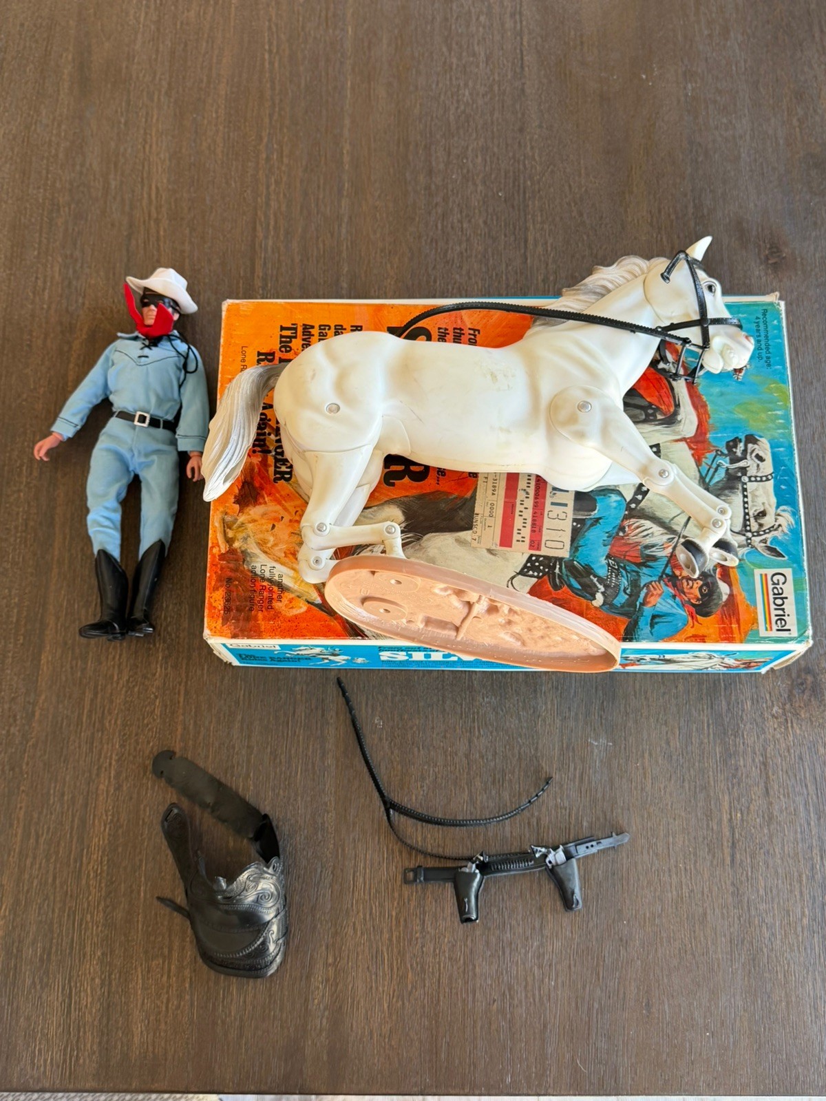 Vintage 1980 Gabriel Legend Lone Ranger & Horse Silver