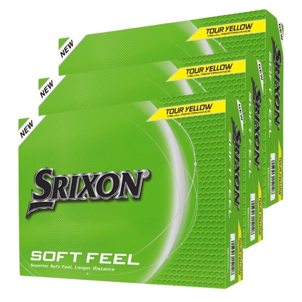 Srixon Soft Feel 14 Yellow Golf Balls - 3 Dozen