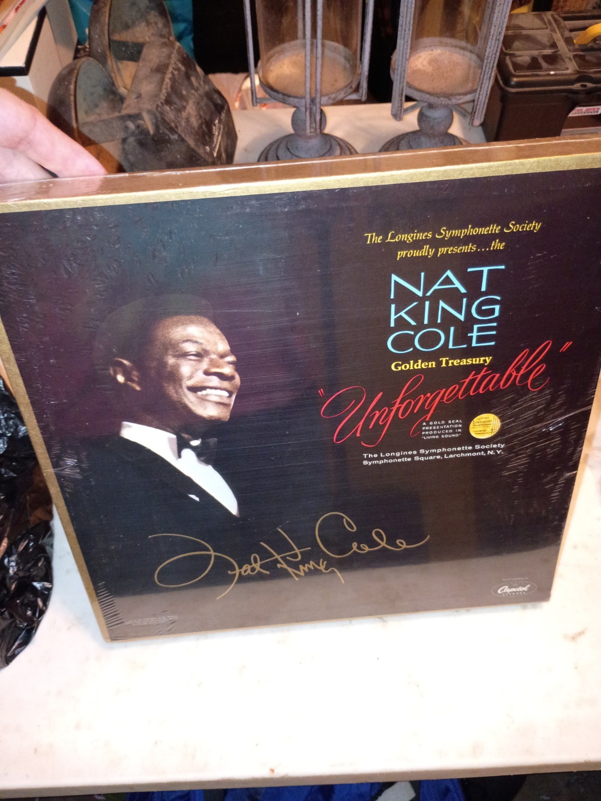 Vinyl Nat King Cole Golden Treasury Unforgettable Capitol Set 6 LPs Sealed 1966 Vinyl Nat King Cole Golden Treasury Unforgettable Capitol Set 6 LPs Sealed 1966