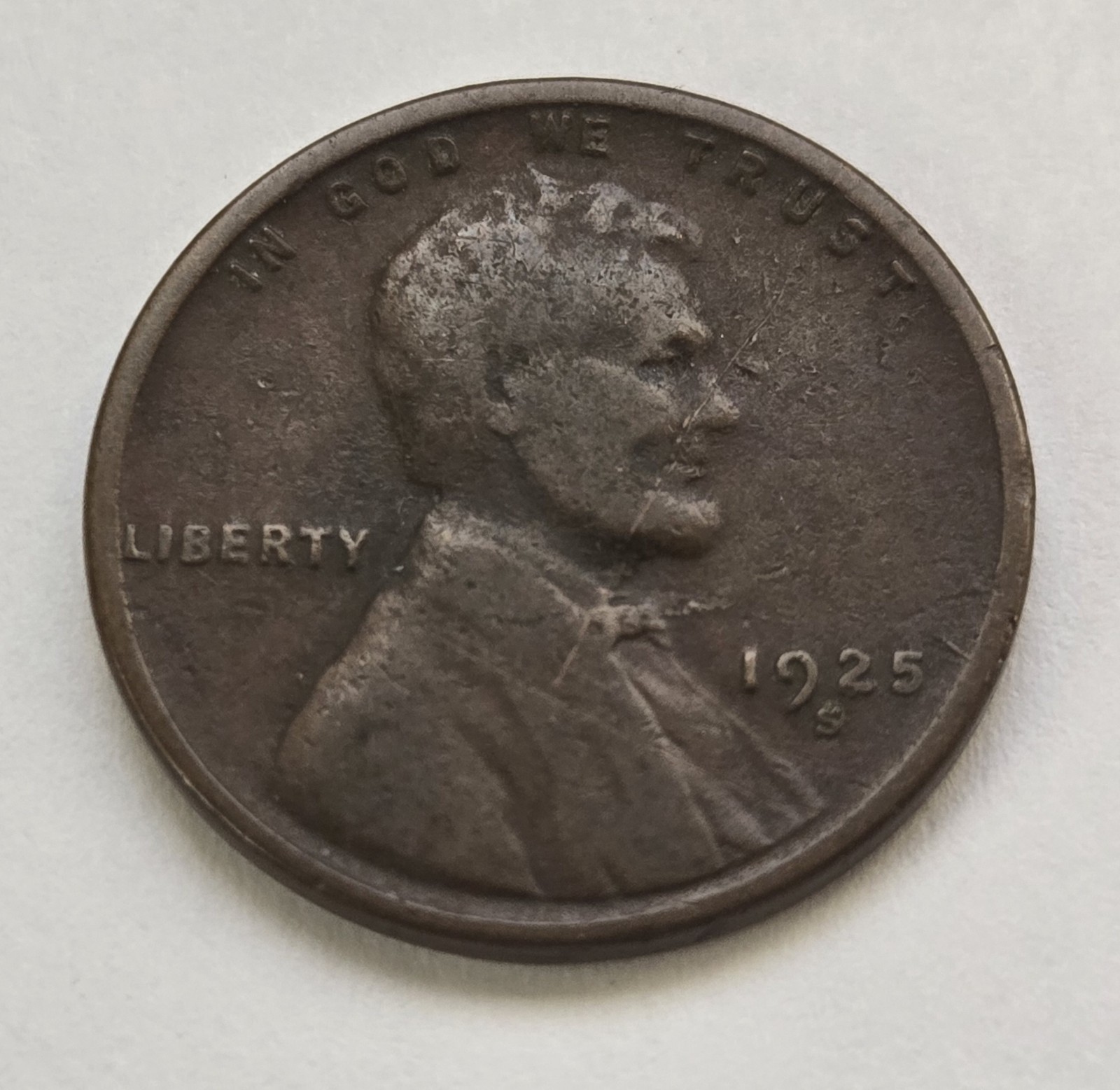 1925-S Lincoln Wheat Cent 1c - \