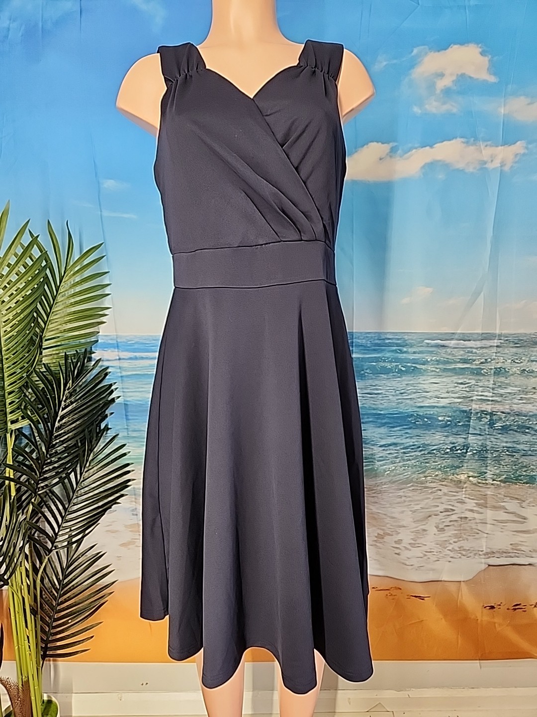 Nwt Grace Karin Dark Blue Dress Size Large 