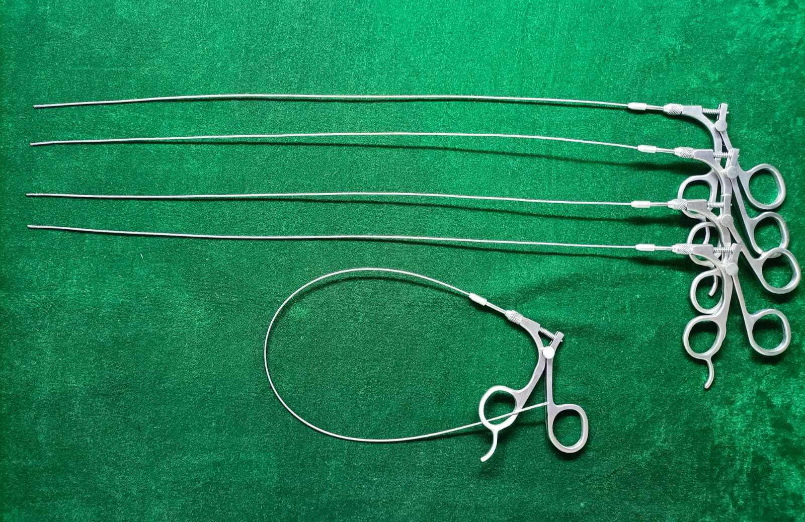 5pc Hysteroscopy Urology Flexible Alligator Forcep 5FR 40cm Reusable Instruments