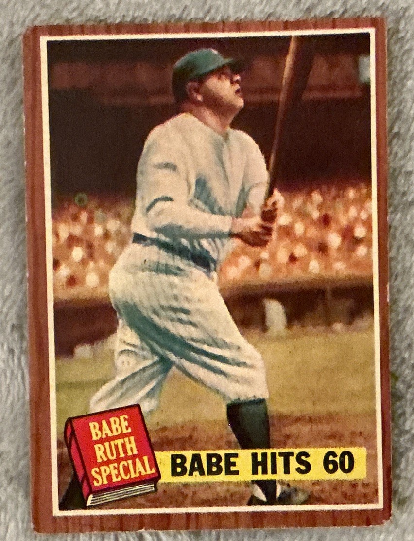 1962 Topps #139 - Babe Ruth Special- Babe hits 60 for New York Yankees in 1927