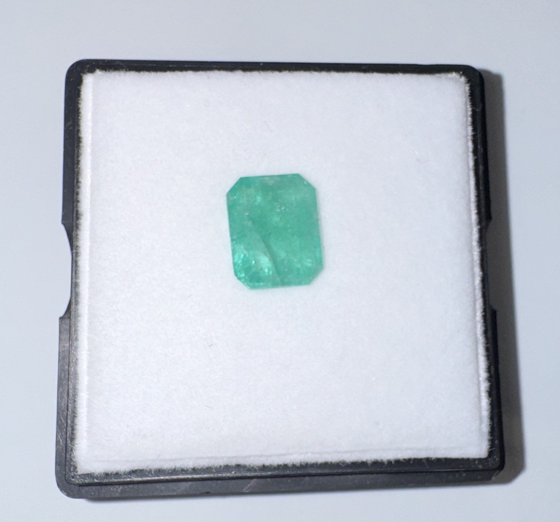 Natural Emerald Emerald Cut Green Loose Gemstone Colombia 1 Pc 2.23ct ICCEMLAB