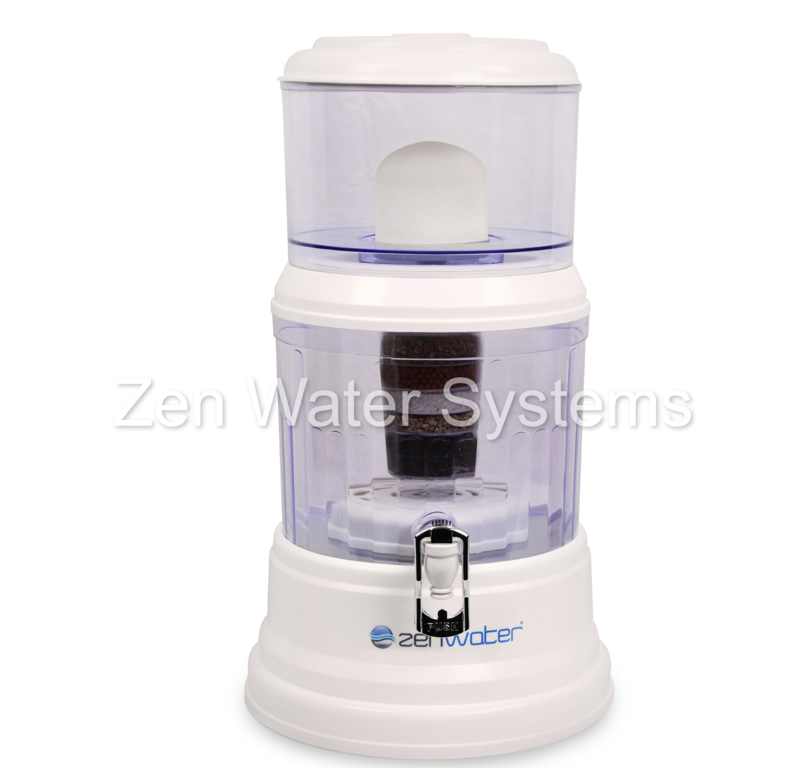 GENUINE ZEN WATER SYSTEMS - 4 GALLON COUNTERTOP WATER FILTER PURIFIER 