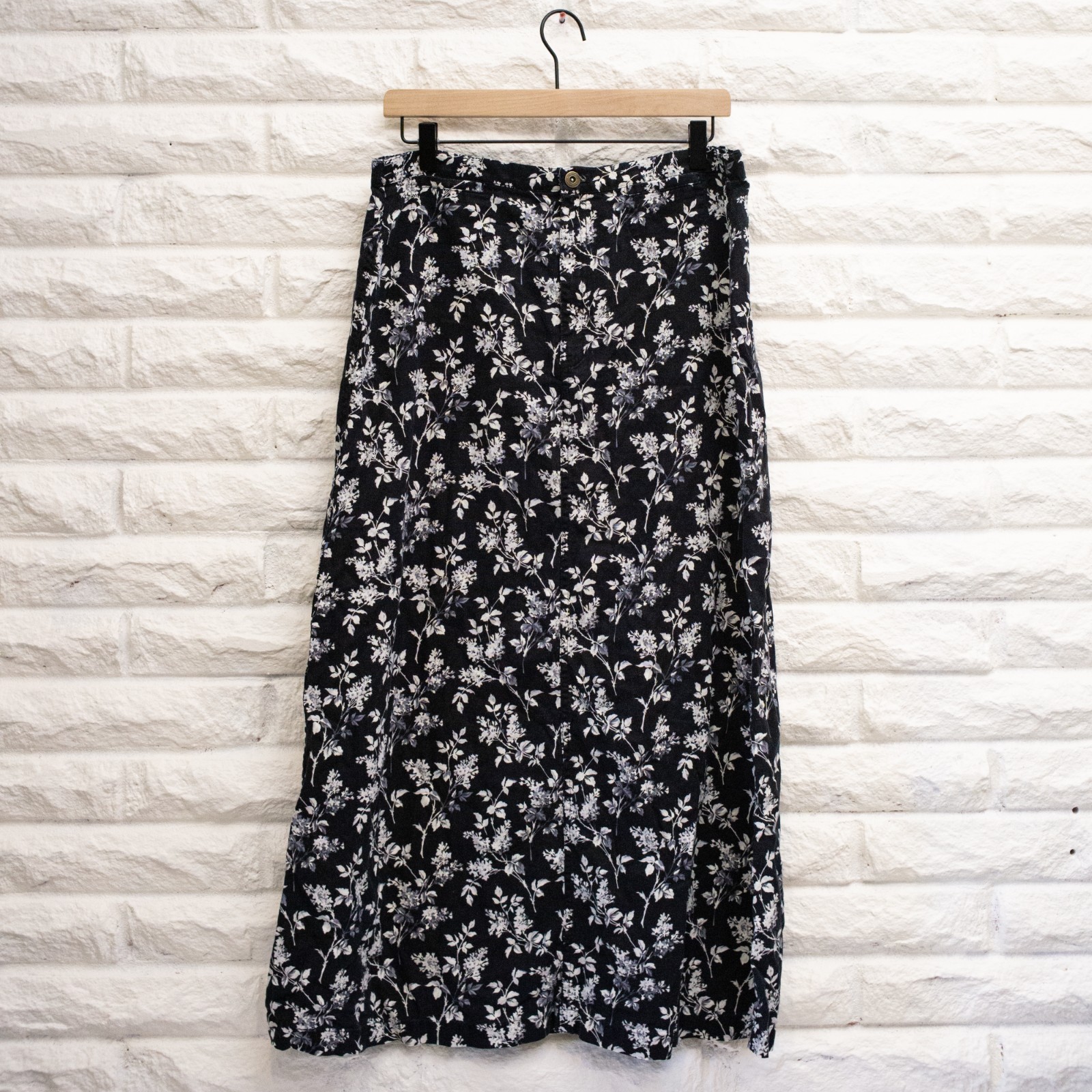 Liz Claiborne Lizwear Vintage 90s Women\'s Skirt Size 10, Floral, Linen blend