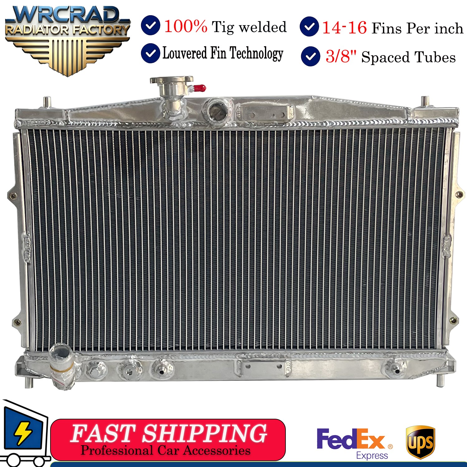 All Aluminum Radiator for Acura Legend 2.5L 2.7L 19010PH7305 Automatic 1987-1990