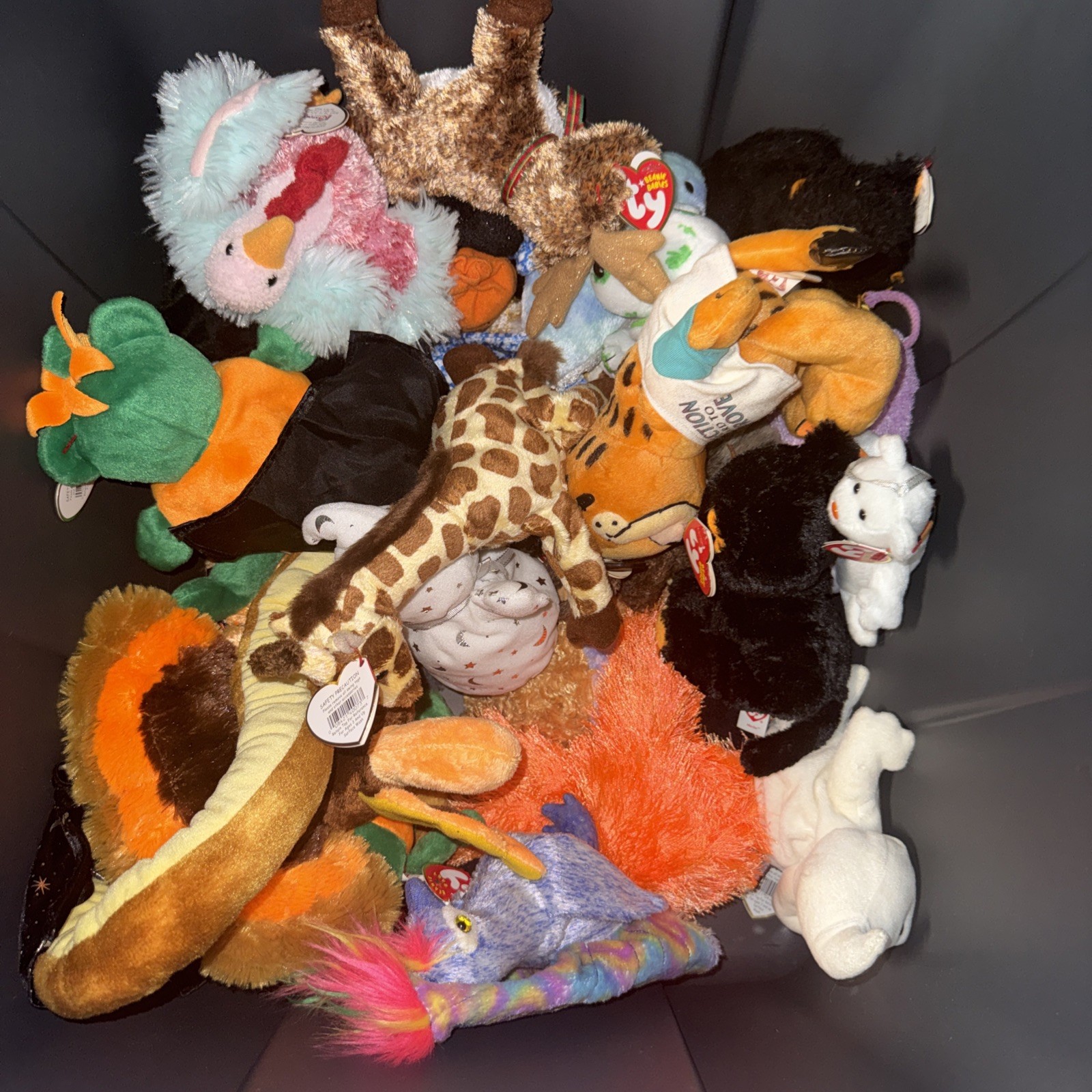 LOT OF 5 RANDOM TY BEANIE BABIES~ALL DIFFERENT AND BRAND NEW WITH TAGS~GIFTS