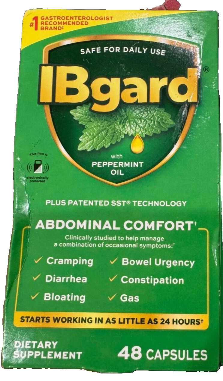 IBgard for Irritable Bowel Syndrome 48 Capsules Expires2027++ IB Gard NEW SHIP