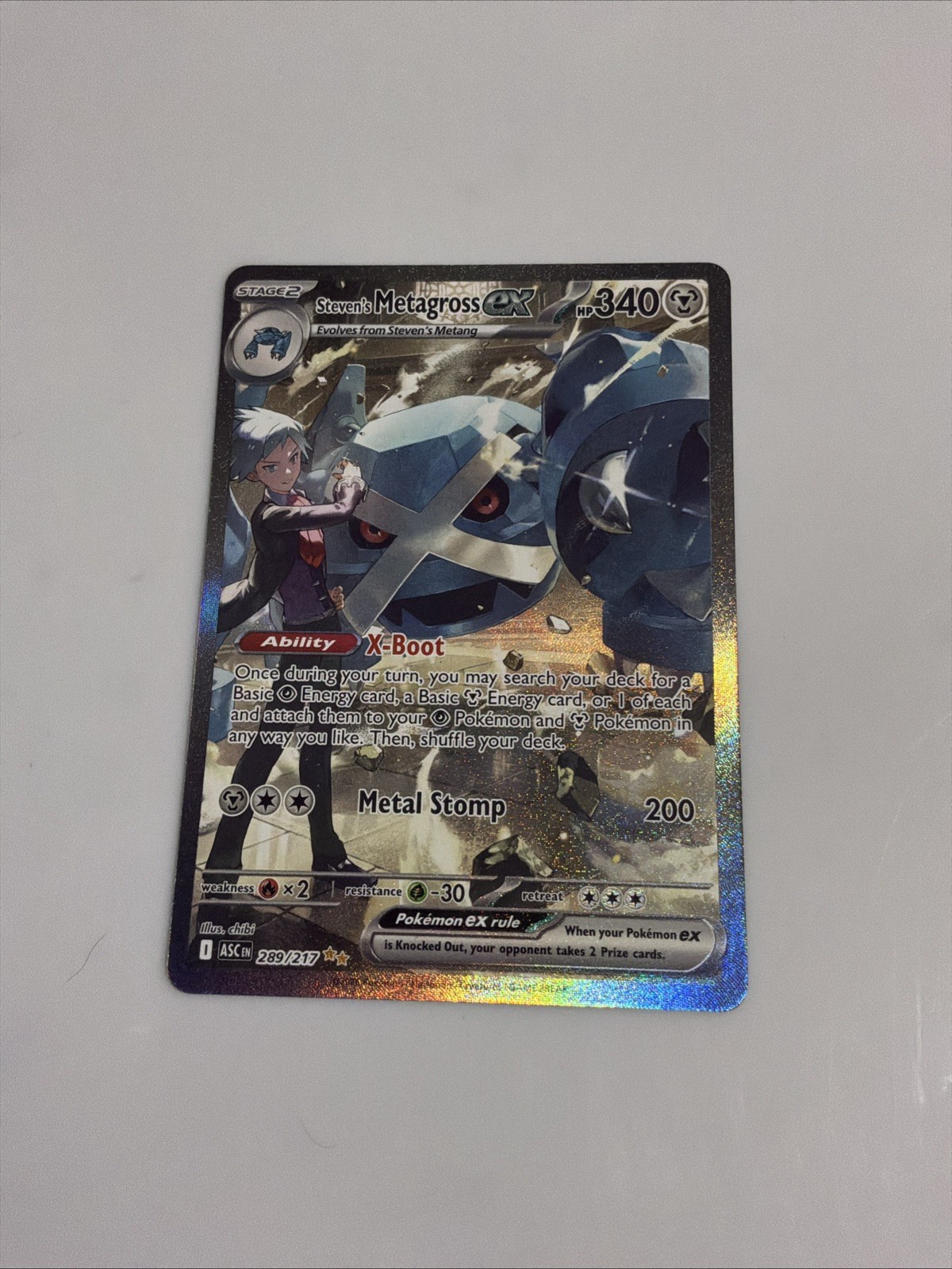 Steven\'s Metagross ex - Ascended Heroes 289/217 - Special Illustration Rare Steven\'s Metagross ex - Ascended Heroes 289/217 - Special Illustration Rare