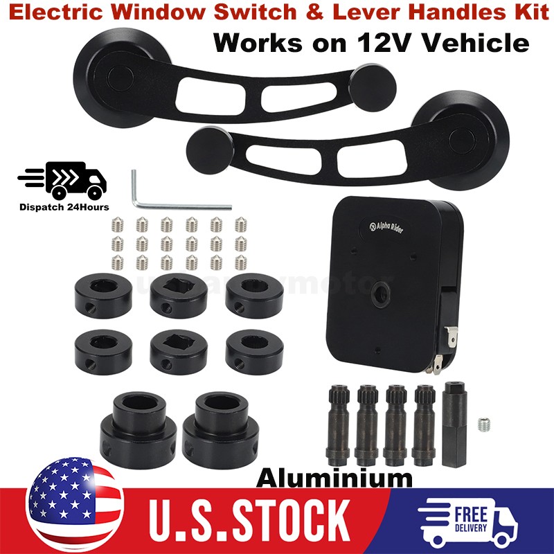 Universal Electric Window Handle Crank Switch with Lever Handles,5 Shaft Styles Universal Electric Window Handle Crank Switch with Lever Handles,5 Shaft Styles