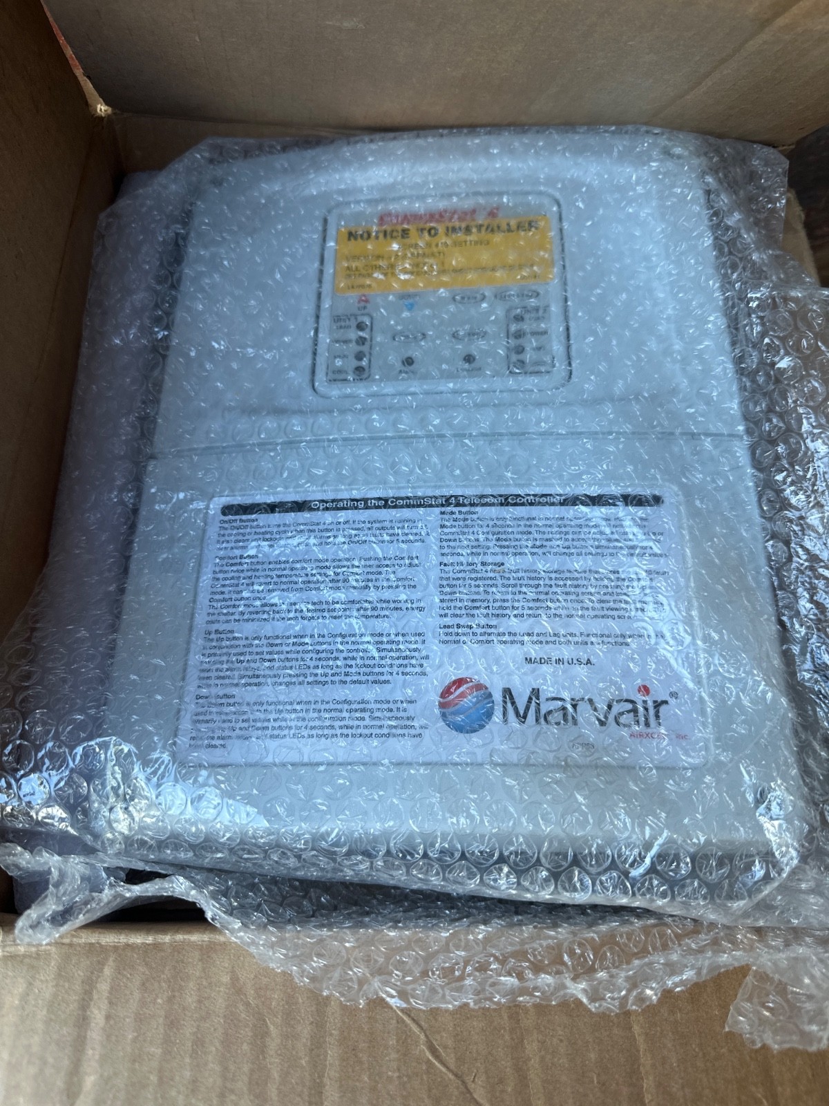 Marvair CommStat 4 Telecom HVAC Controller AZ2400-LF New open Box