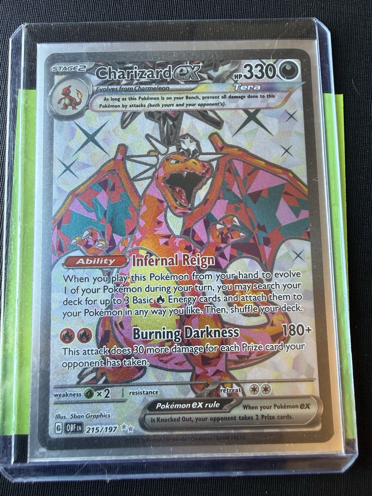 Charizard ex 215/197 SV03: Obsidian Flames Holo