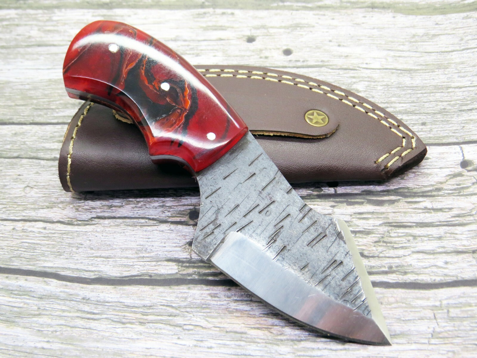 Damascus Hunting Knife 6\