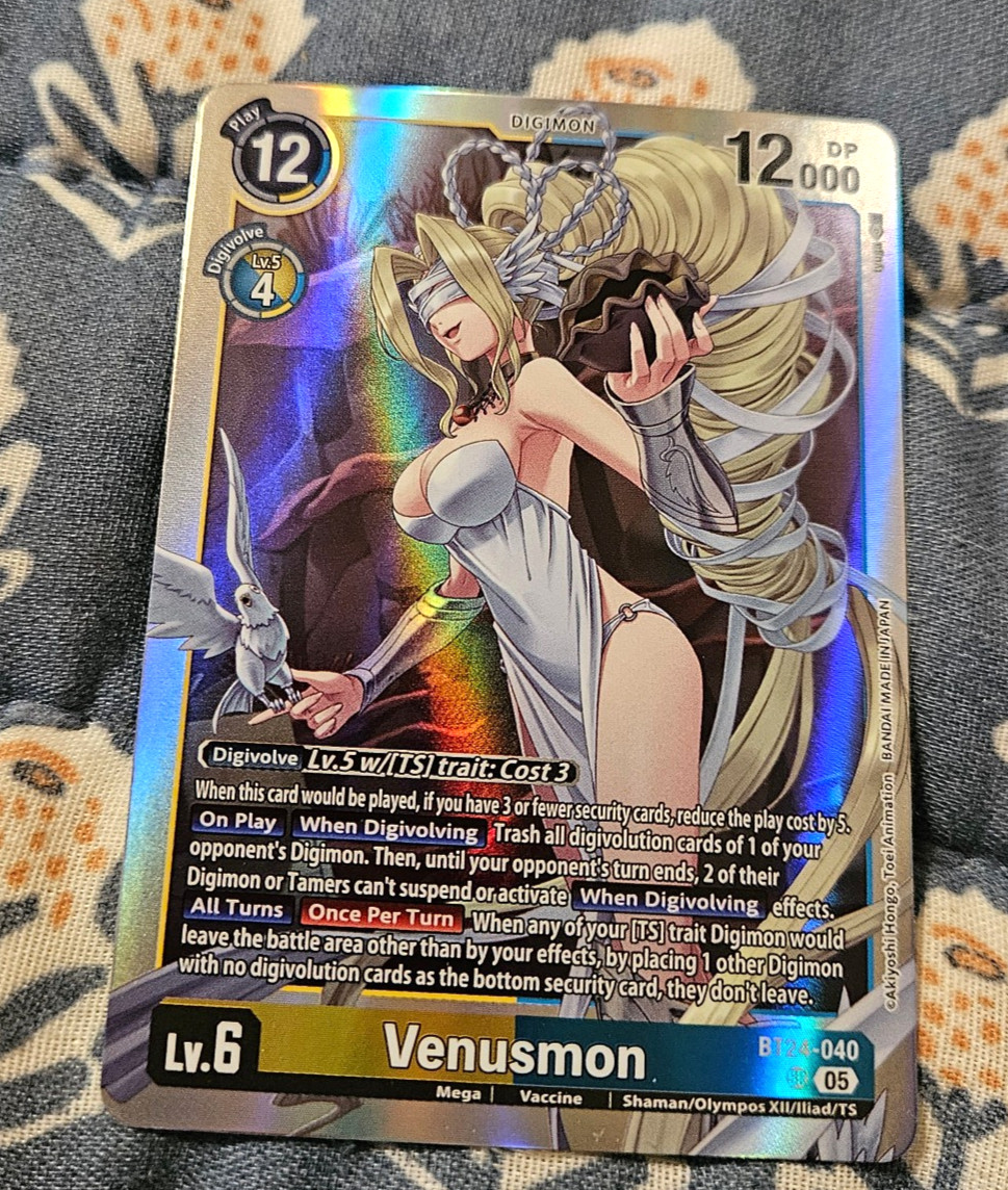 Venusmon SR - BT24 Time Stranger Bt24-040 - Digimon Venusmon SR - BT24 Time Stranger Bt24-040 - Digimon