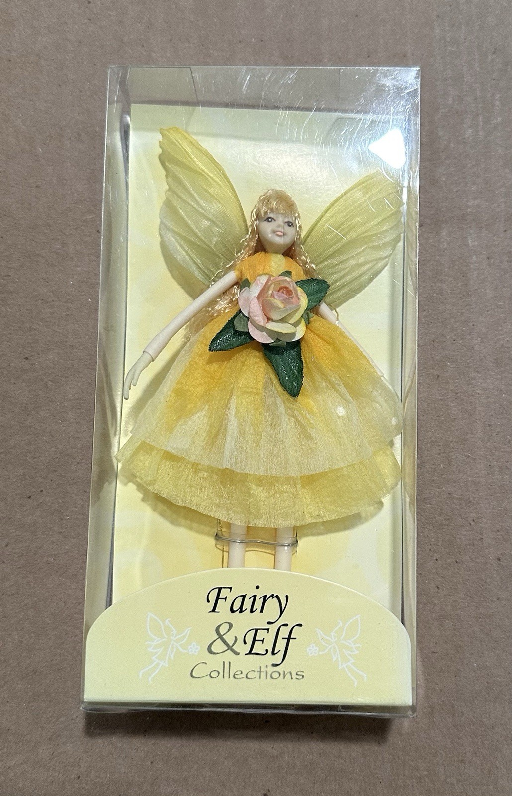 Fairy & Elf Collections #C108F Yellow 4 Fairy Handmade In Thailand New