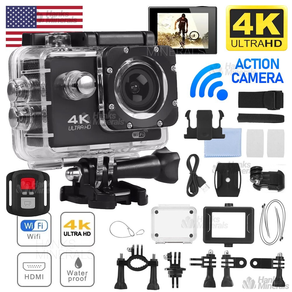 4K Action Camera Sport Video Waterproof Wifi 1080P HD Cam 170° Remote For Go Pro