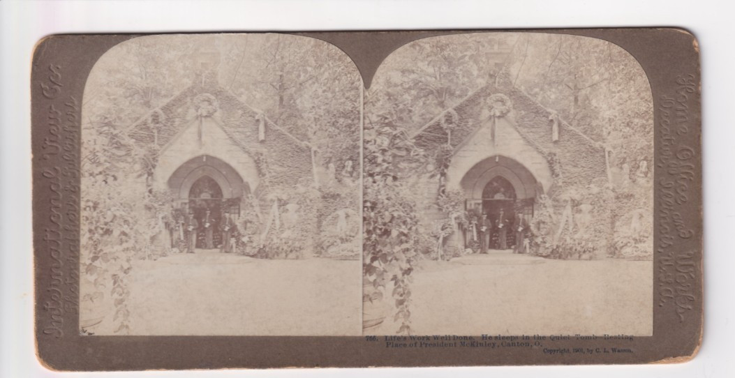 Tomb of Late President McKinley Canton Ohio Stereoview C L Wasson