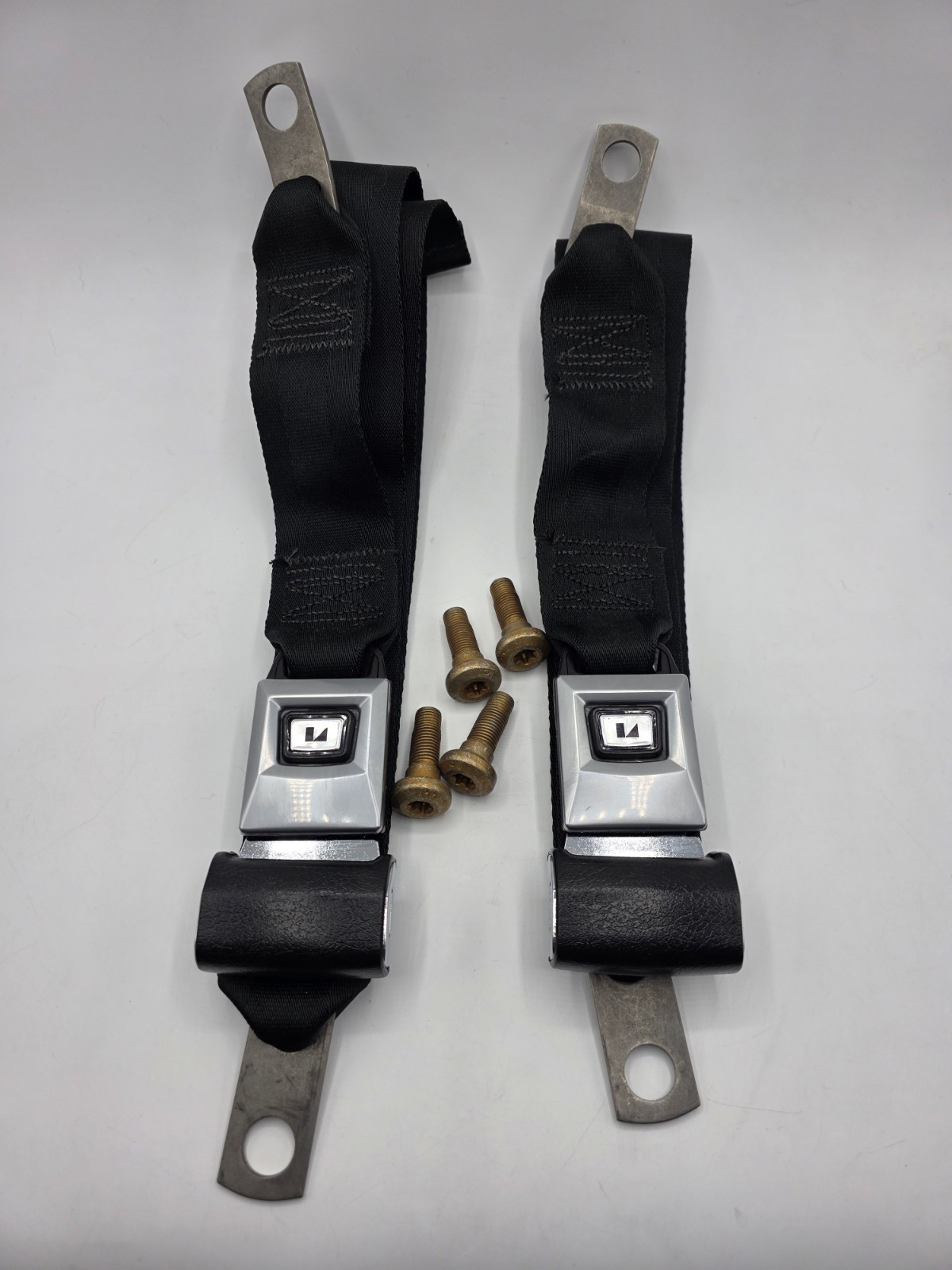 2 Vintage American Safety Seat Belt Assembly 379429 
