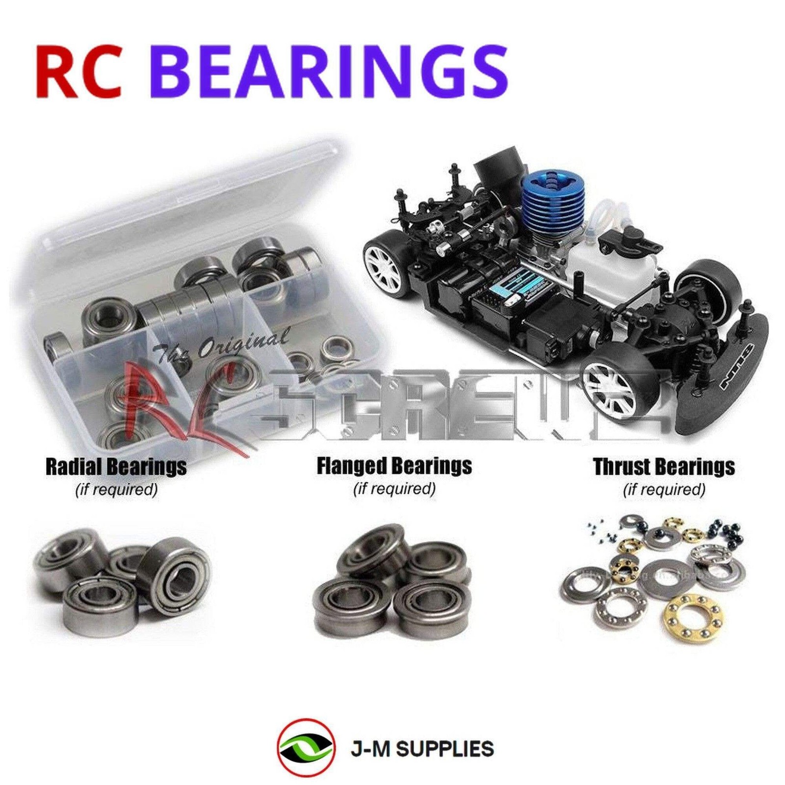RCScrewZ Metal Shielded Bearings xra010b for XRAY NT18T 1/18 Micro Nitro | KIT