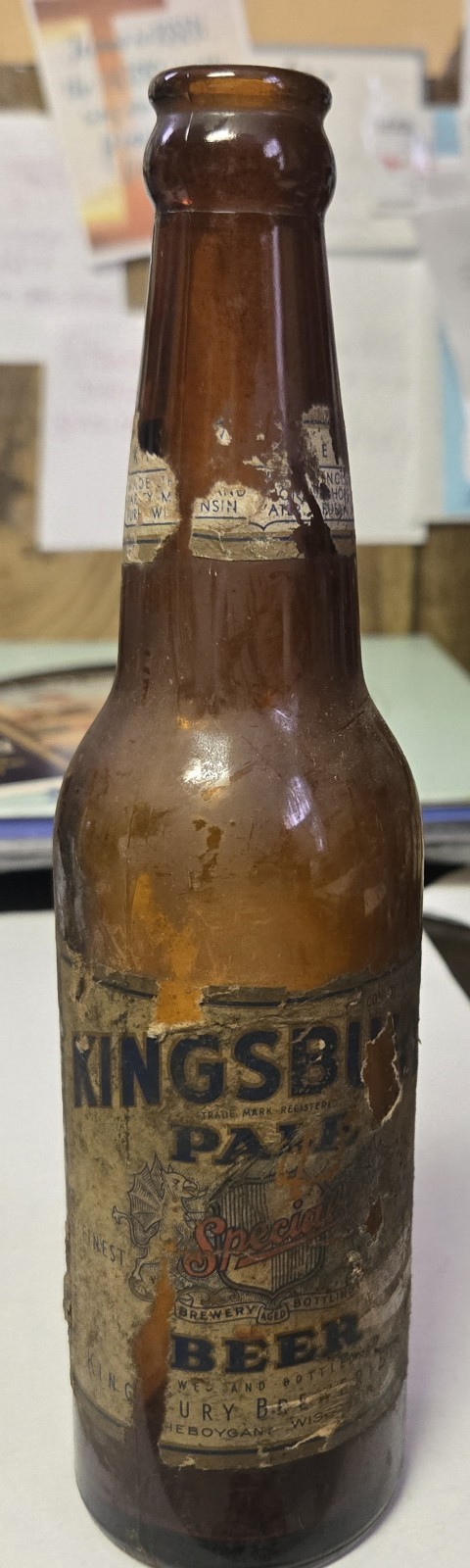 Antique 1940\'s KINGSBURY Pale Special Beer Bottle Sheboygan WI 12 Oz. Has Patina Antique 1940\'s KINGSBURY Pale Special Beer Bottle Sheboygan WI 12 Oz. Has Patina