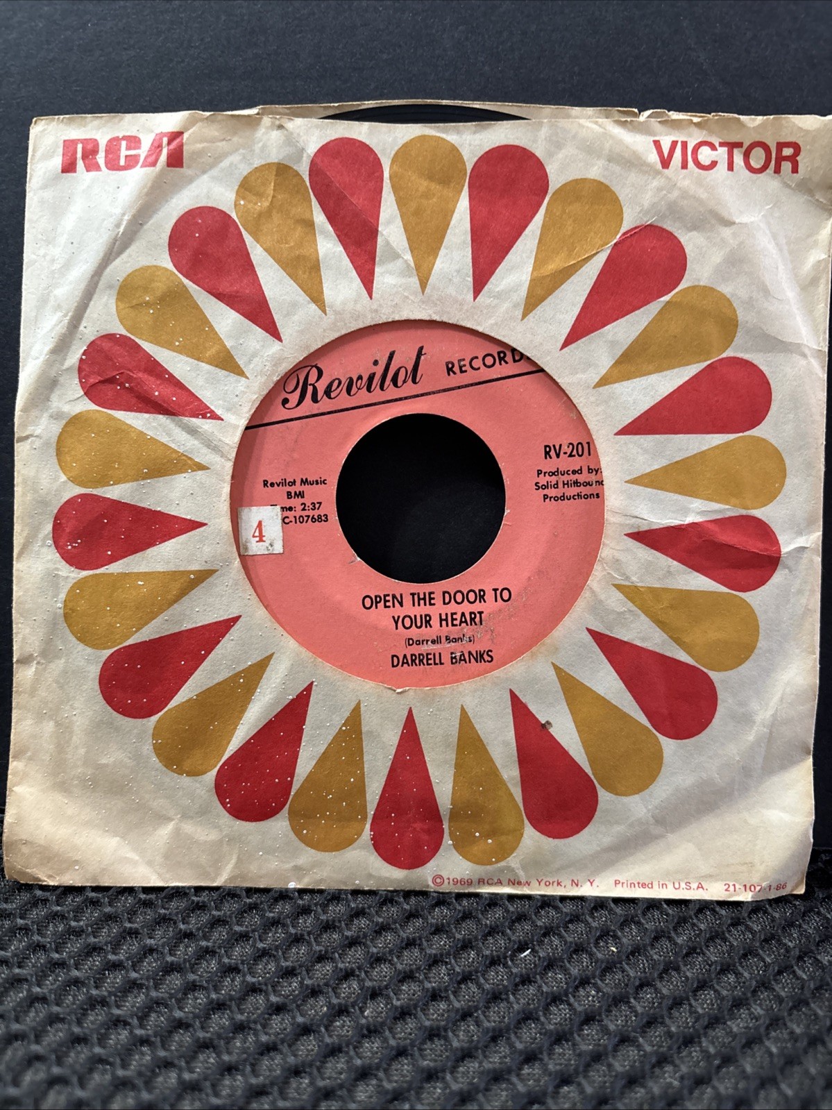 Darrell Banks – Open the Door / Our Love – Revilot RV‑201 – Detroit Soul 1966