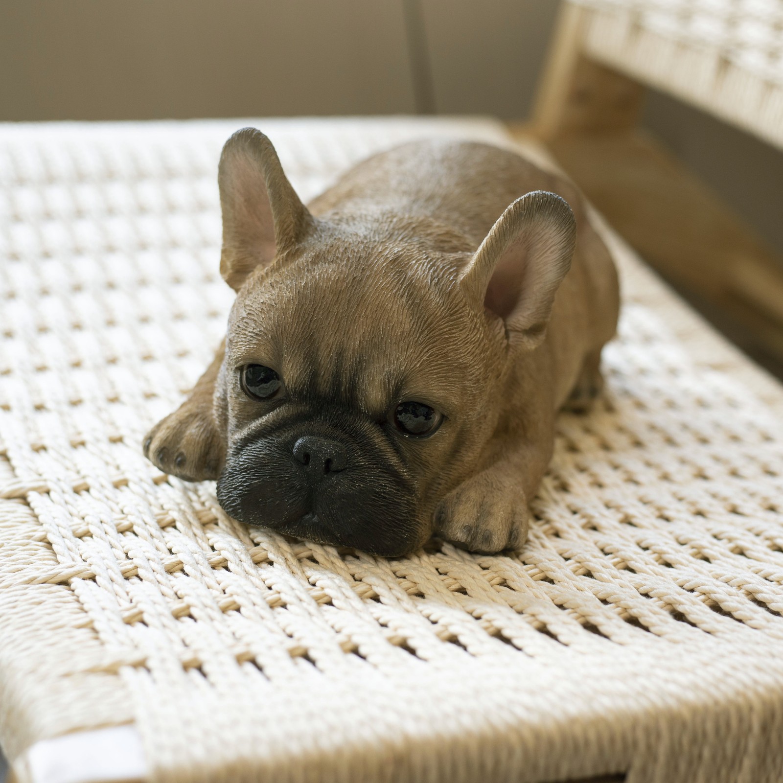 SoReal Brown French Bulldog | Handpainted Decorative Puppy Statue Decor