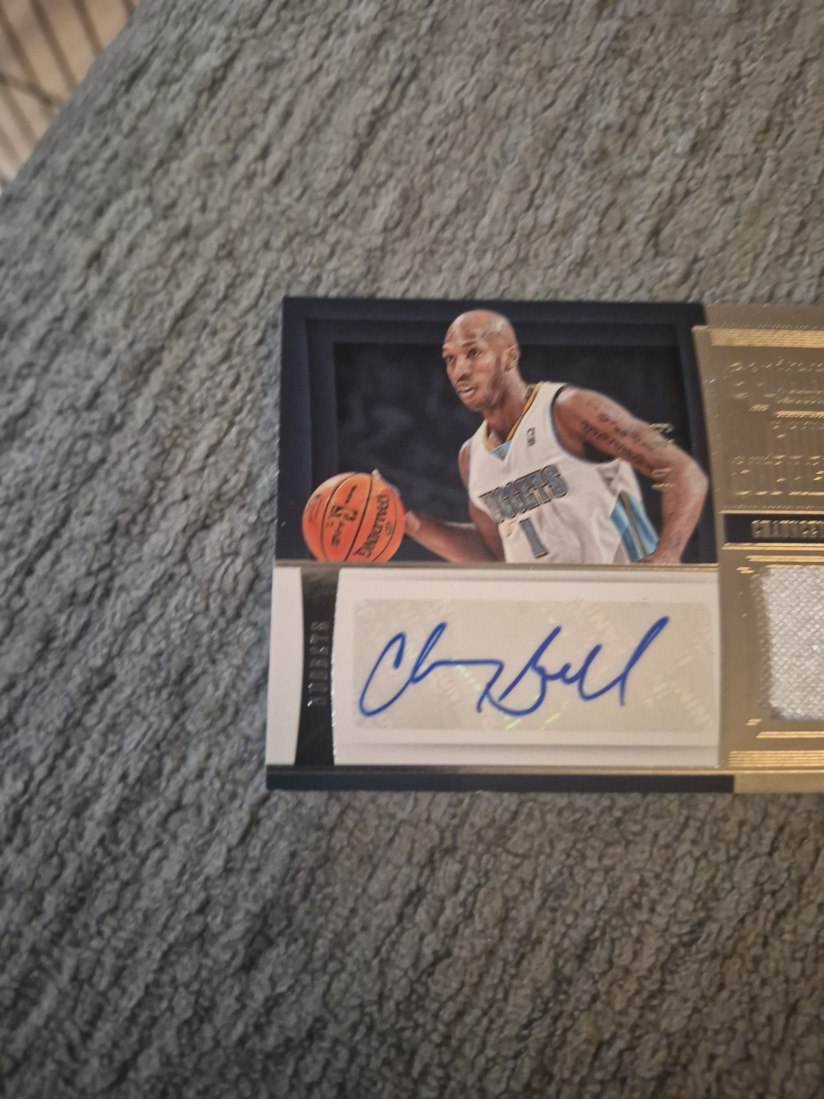 Panini Dominion 2018-19 Chauncey Billups Nuggets Auto Jersey 49/49