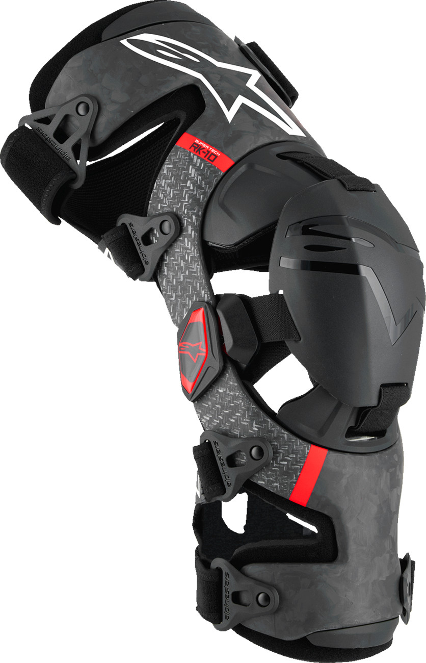 Alpinestars Supertech RK-10 Plasma Knee Braces Black Red Small 6501425-13-S Alpinestars Supertech RK-10 Plasma Knee Braces Black Red Small 6501425-13-S