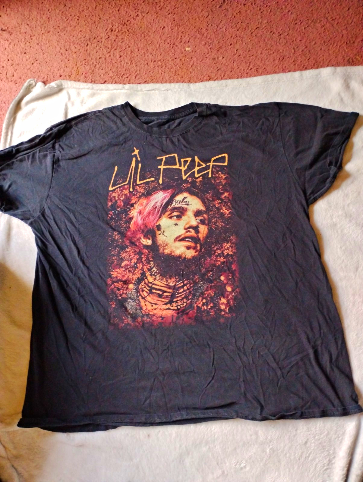 Lil Peep Graphic T-Shirt Black Rap & Hip Hop Music Artist Tee