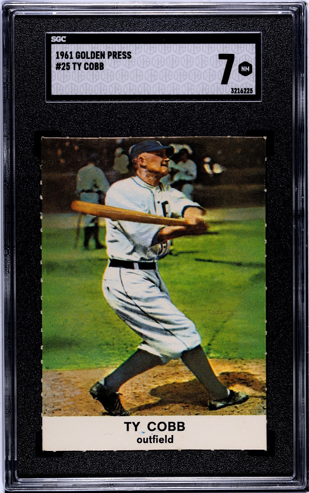 1961 Golden Press Ty Cobb #25 SGC 7 NM HOF Vintage Baseball Card