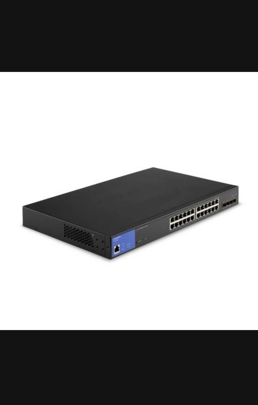 Linksys LGS328MPC is a 24-port Managed Gigabit PoE+ switch / Used Linksys LGS328MPC is a 24-port Managed Gigabit PoE+ switch / Used