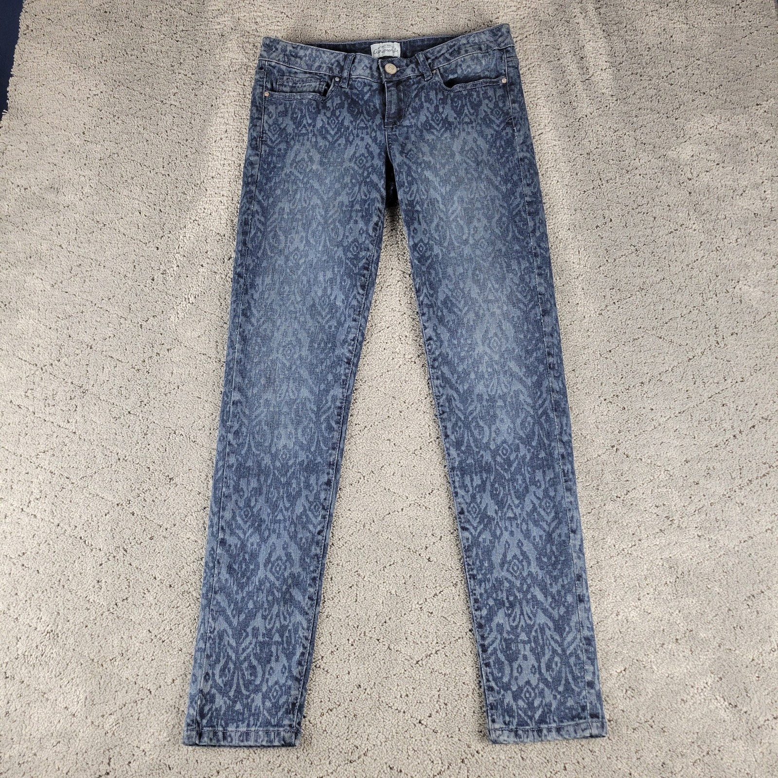 Aeropostale Jeans Womens 7/8 Blue Lola Jegging Low Rise Stretch Slimming Denim Aeropostale Jeans Womens 7/8 Blue Lola Jegging Low Rise Stretch Slimming Denim
