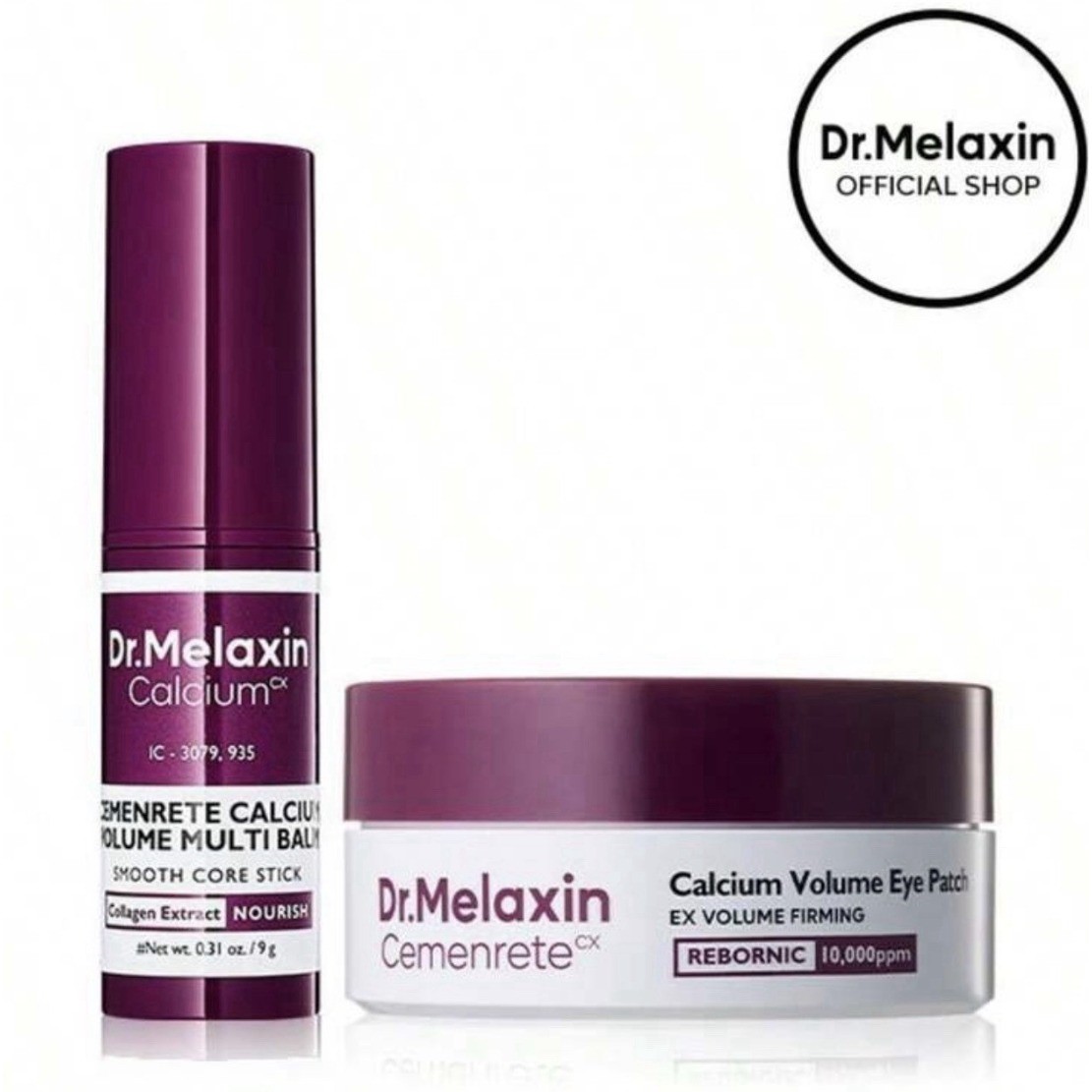 Dr.Melaxin Calcium Volume Multi Balm & Eye Patch Collagen Firming Skincare Set