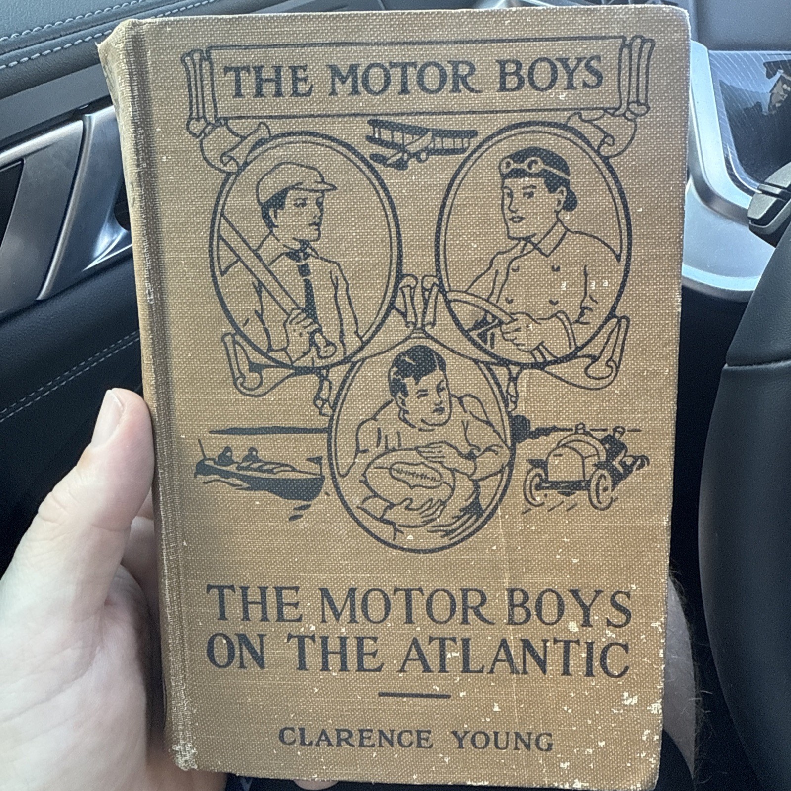 Vintage 1908 The Motor Boys Overland Clarence Young HC Cupples Leon Brown Rare