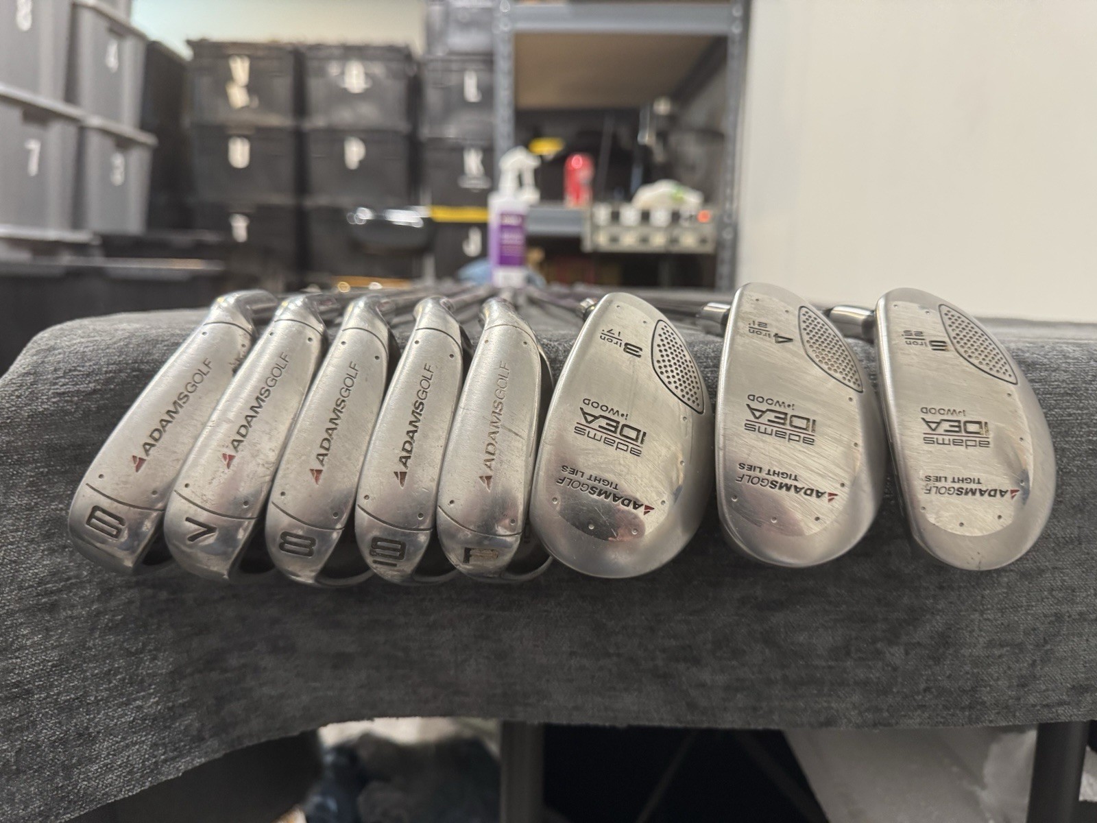 Adams Idea Tight Lies Hybrid Iron Set Mens RH Aldila Graphite Shaft 8 Clubs