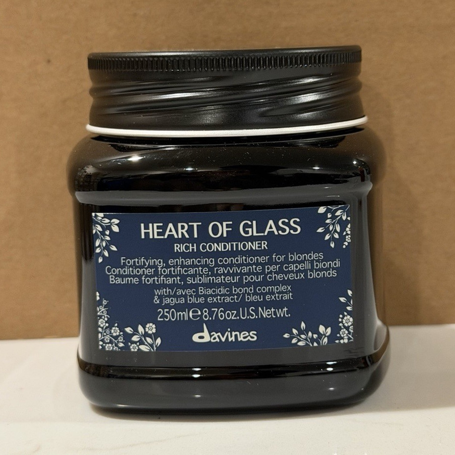 Davines Heart of Glass Rich Conditioner Fortifying Blonde Hair Repair 250 mL