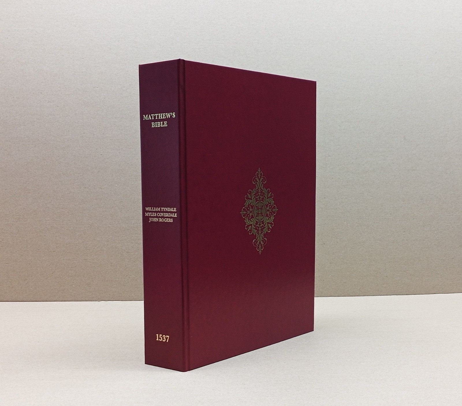 RARE Matthew Bible 1537 Facsimile –Handbound Burgundy Leather Reproduction