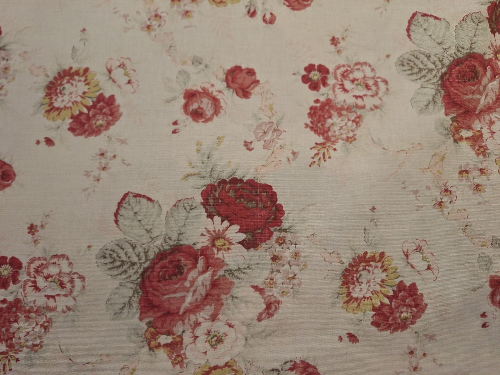Waverly VINTAGE COLLECTION NORFOLK ROSE Cotton Fabric 56 Waverly VINTAGE COLLECTION NORFOLK ROSE Cotton Fabric 56