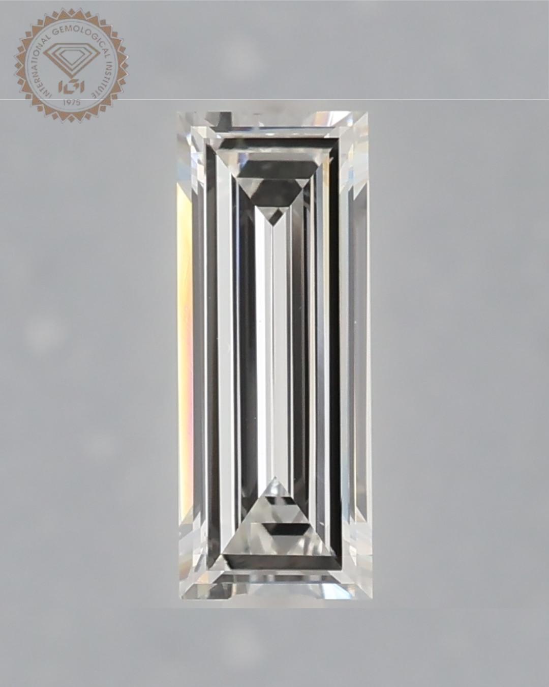 1.00 CT Tapered Baguette E VVS2 Excellent IGI Certified Loose Lab Grown Diamond