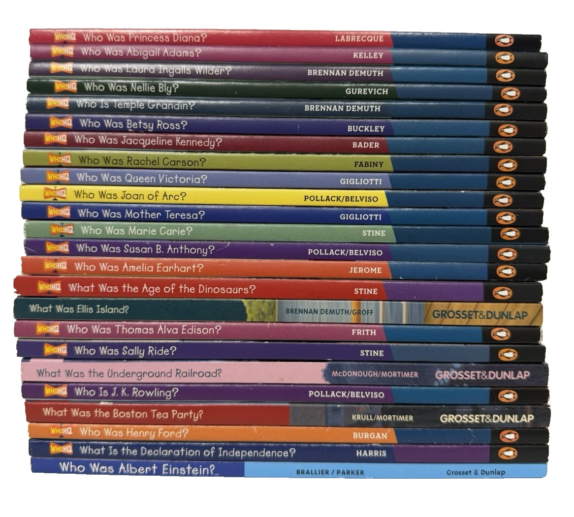 Lot 24 Who Is Was What Where Is Biography History Chapter Books VERY GOOD Lot 24 Who Is Was What Where Is Biography History Chapter Books VERY GOOD