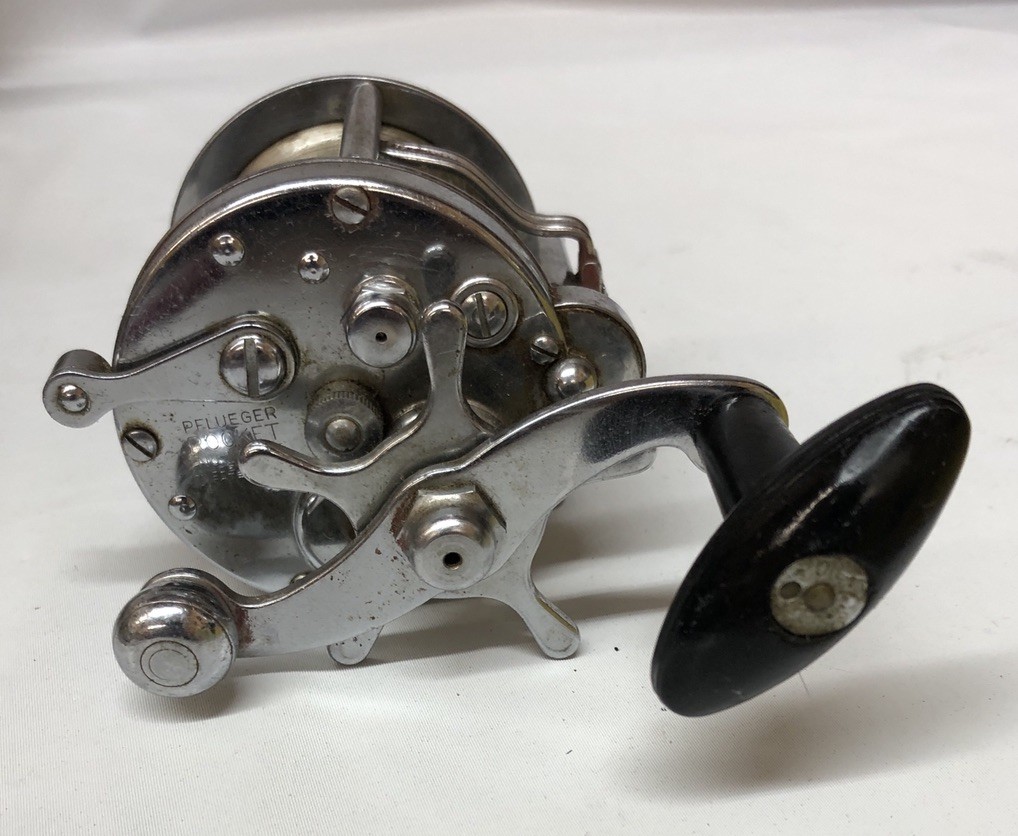 Pflueger Rocket No. 1365 Vintage Level Wind Bait Casting Fishing Reel Made USA Pflueger Rocket No. 1365 Vintage Level Wind Bait Casting Fishing Reel Made USA
