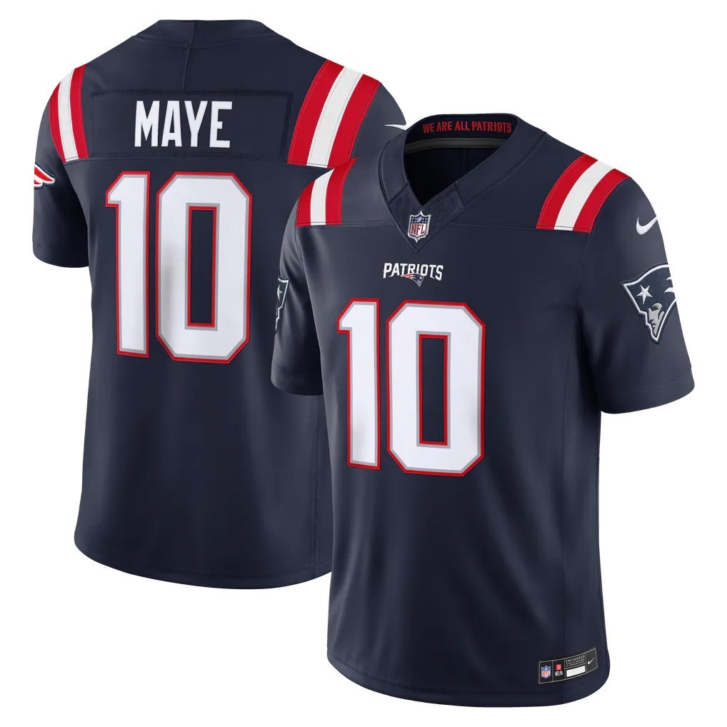 NEW Drake Maye New England Patriots Nike Vapor F.U.S.E. Stitched Limited Jersey NEW Drake Maye New England Patriots Nike Vapor F.U.S.E. Stitched Limited Jersey