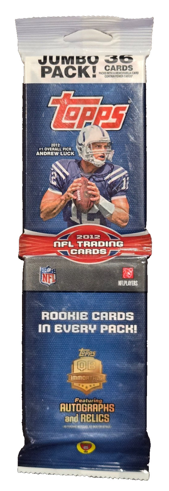 2012 Topps NFL Football Cards Retail Jumbo Packs 36 Cards Autos & Relics