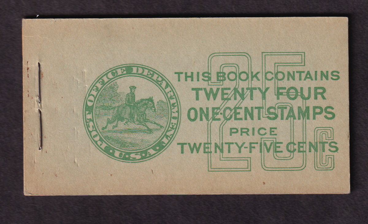 1927 Franklin 1c BK75 25c booklet (4 Sc 632a panes) BC5A complete mint 1927 Franklin 1c BK75 25c booklet (4 Sc 632a panes) BC5A complete mint