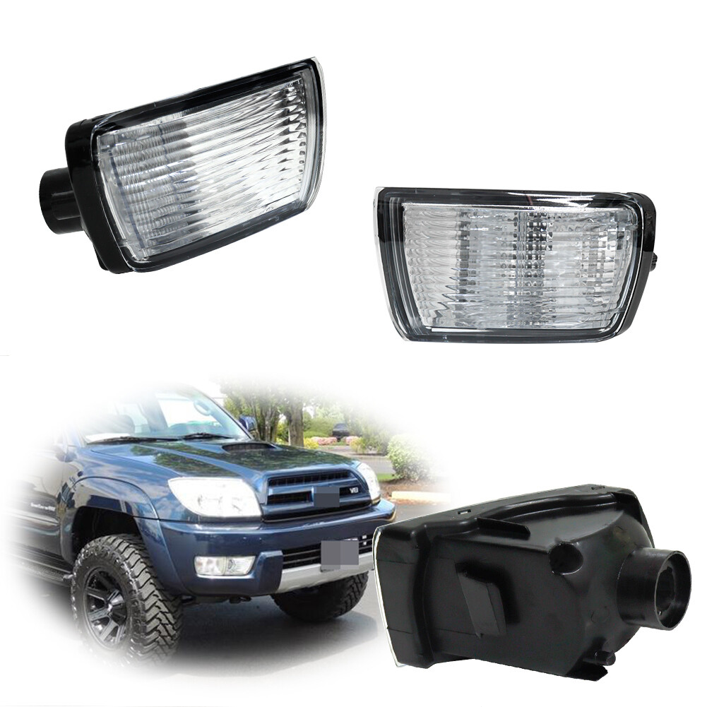 Front Corner Marker Parking Signal Lights Housing Kit For Toyota 4Runner 2003-05