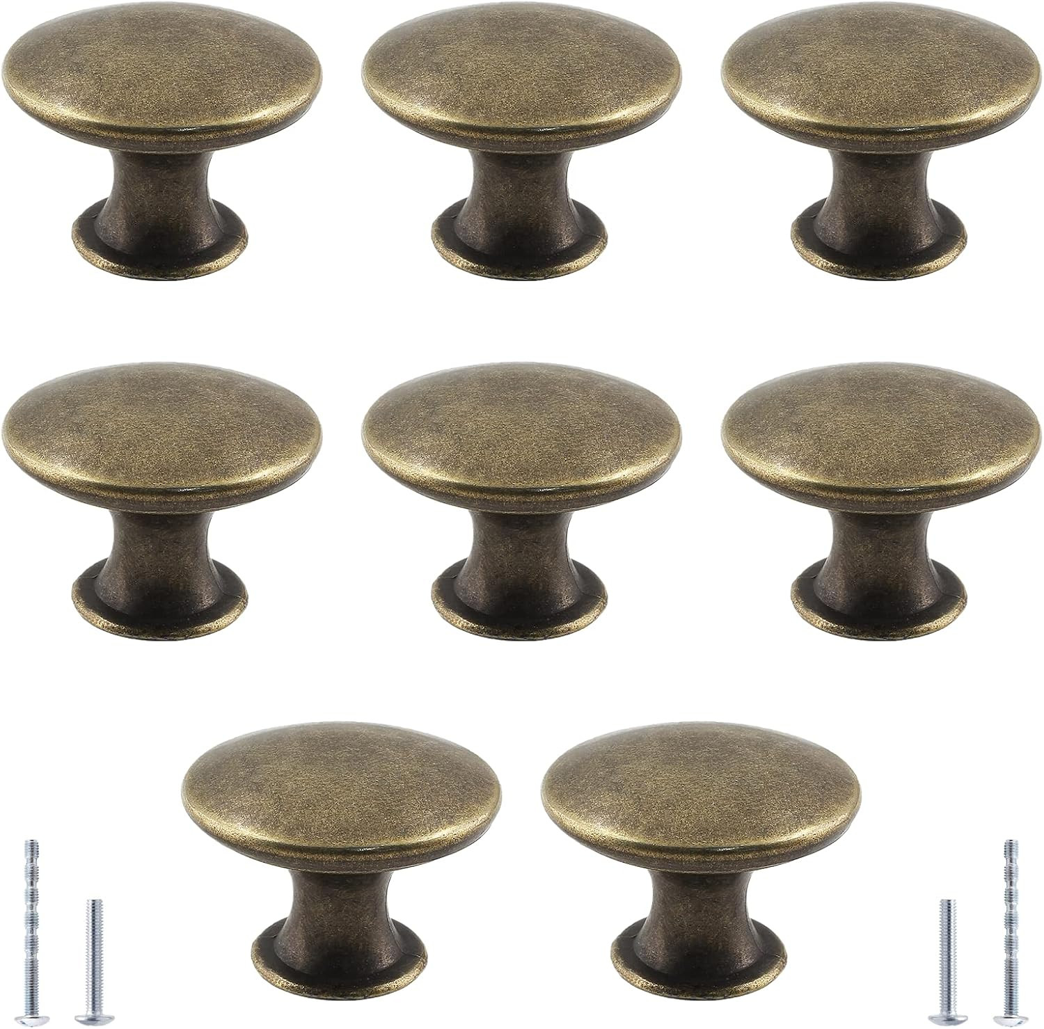 8Pcs 30Mm Antique Bronze Kitchen Cabinet Knobs, 30Mm, 8Pcs 8Pcs 30Mm Antique Bronze Kitchen Cabinet Knobs, 30Mm, 8Pcs