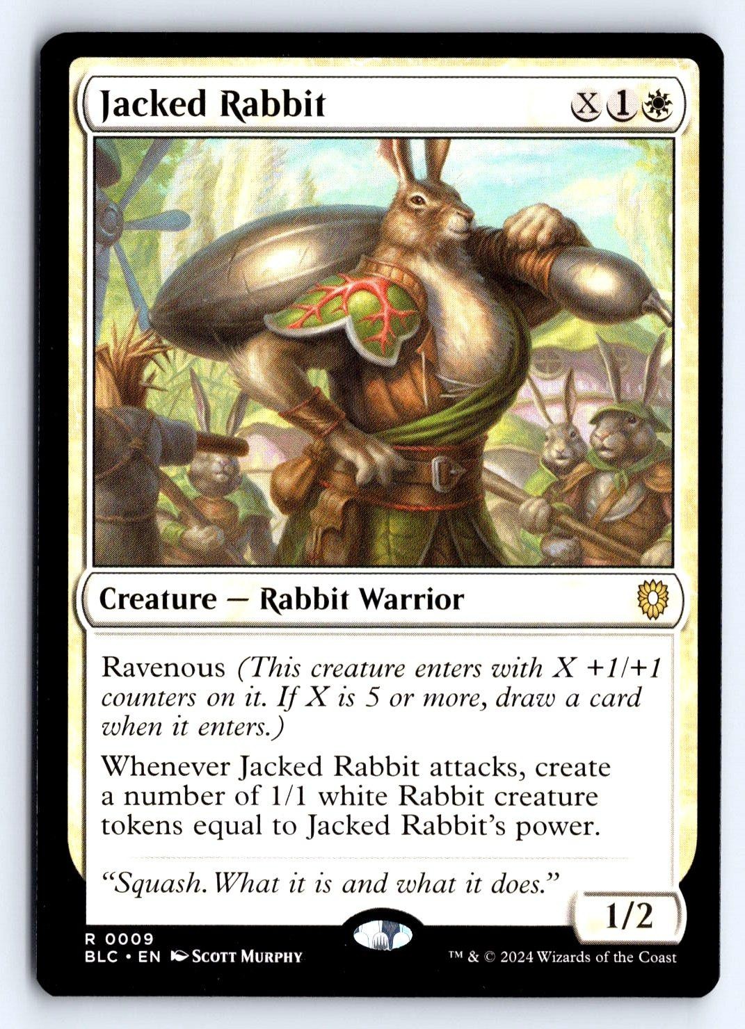 Jacked Rabbit 9 Rare Commander: Bloomburrow Magic: The Gathering NM