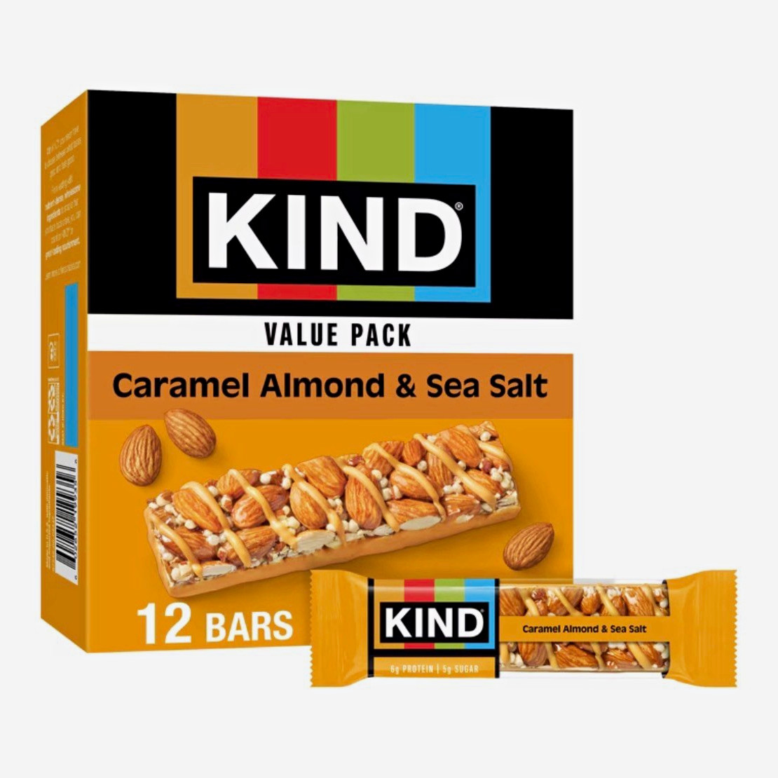KIND Caramel Almond & Sea Salt Breakfast Bars 12 Count 170 Cal KIND Caramel Almond & Sea Salt Breakfast Bars 12 Count 170 Cal
